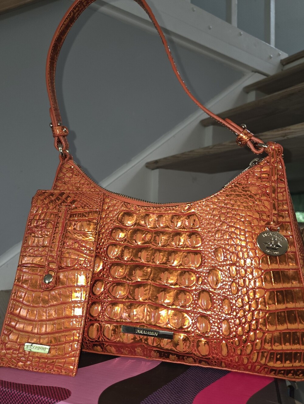 brahmin orange potion credit card wallet - Picture 6 of 6